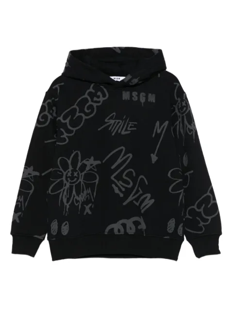 MSGM Kids Hoodie met print