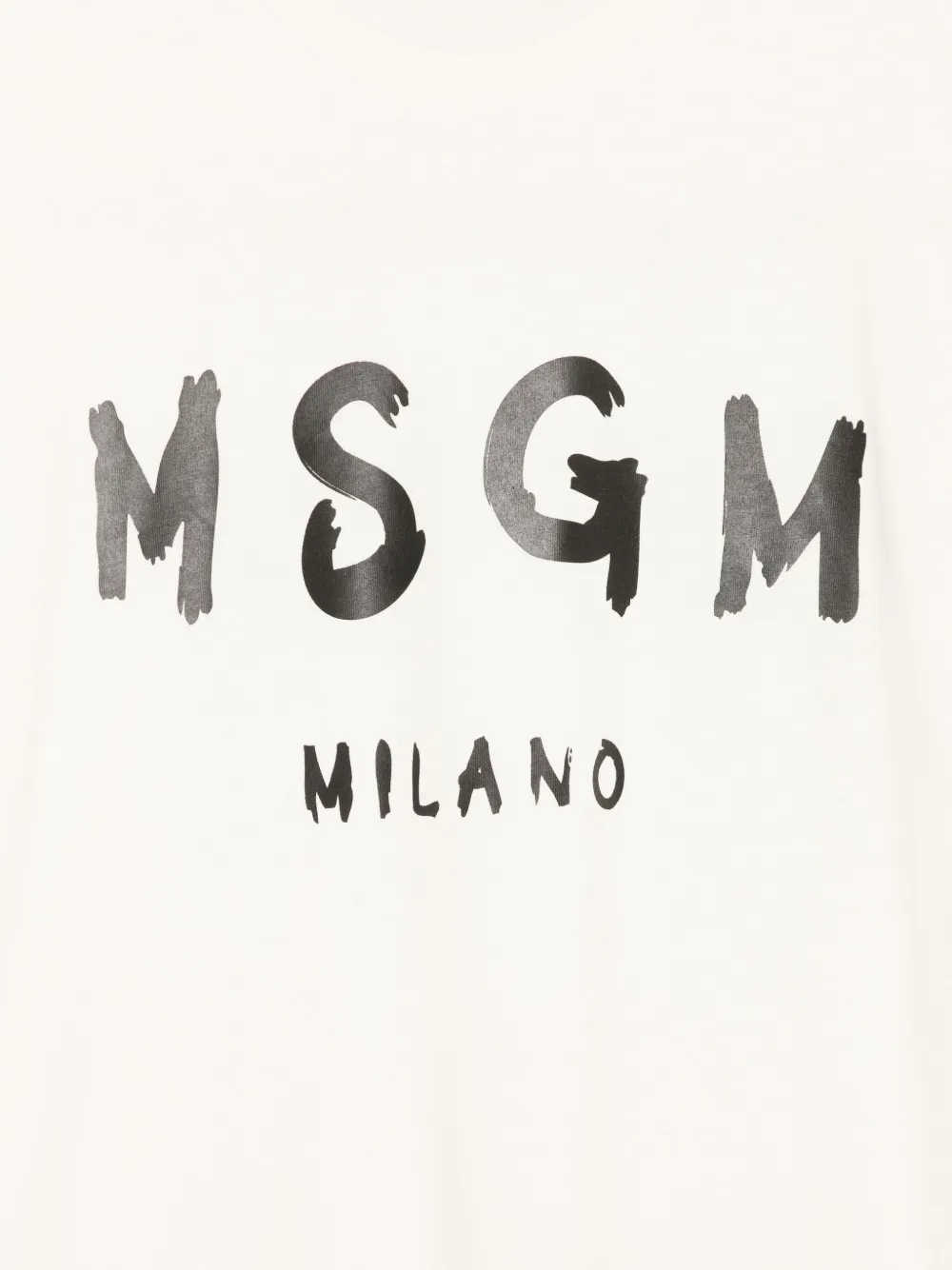 Msgm Milano Logo-print T-shirt In White