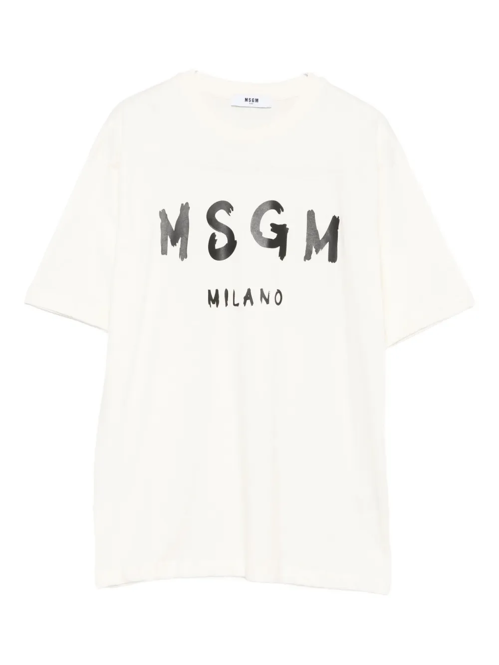 Msgm Milano Logo-print T-shirt In White