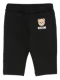 Moschino Kids teddy-logo trousers - Black