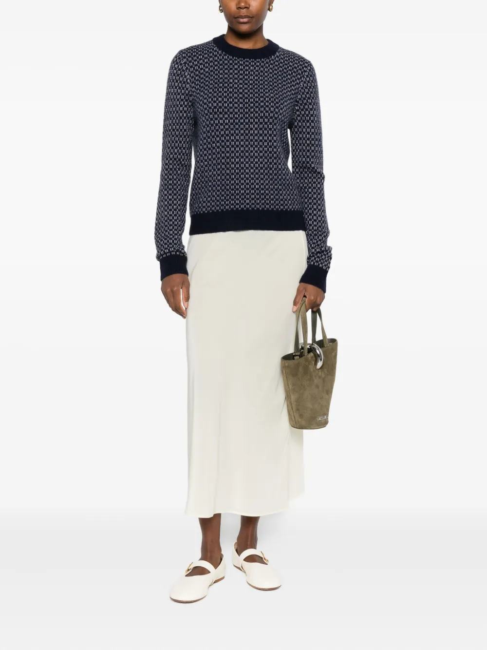 Eric Bompard jacquard crew-neck sweater | Knitted Sweaters | Image 2