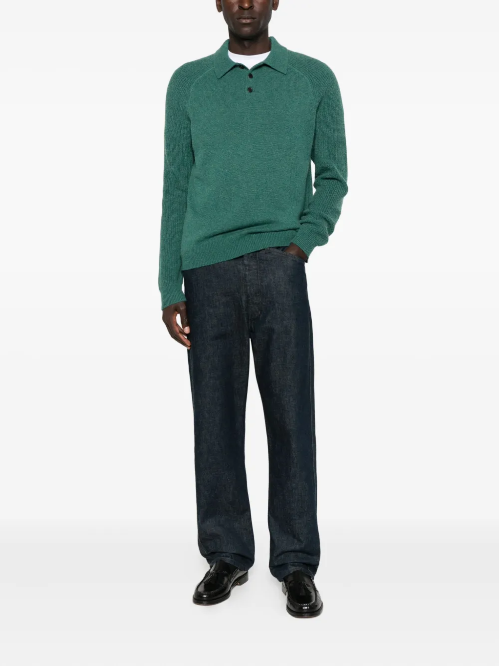 Eric Bompard Poloshirt met lange mouwen - Blauw