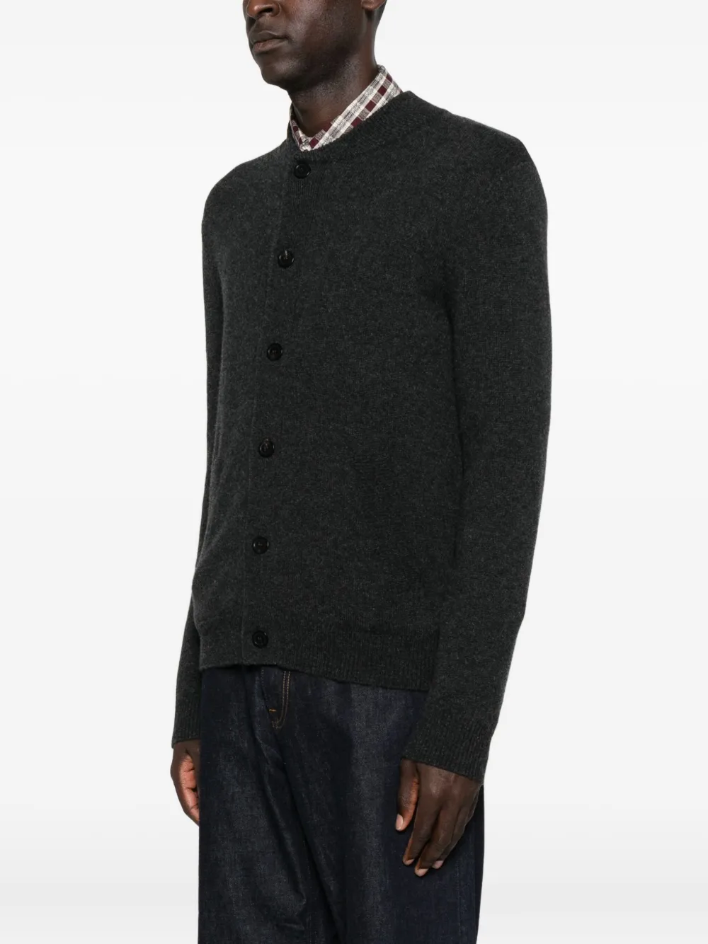  Bompard Crew-neck Cardigan - Grey 