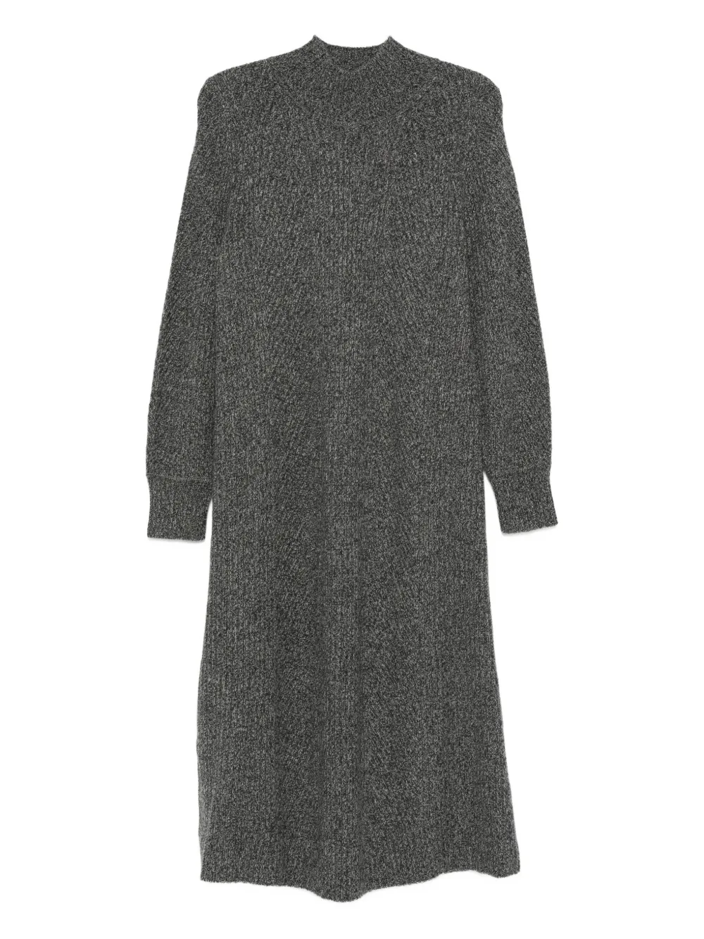 Eric Bompard vestido midi de canalé con cuello falso | gris | Image 1