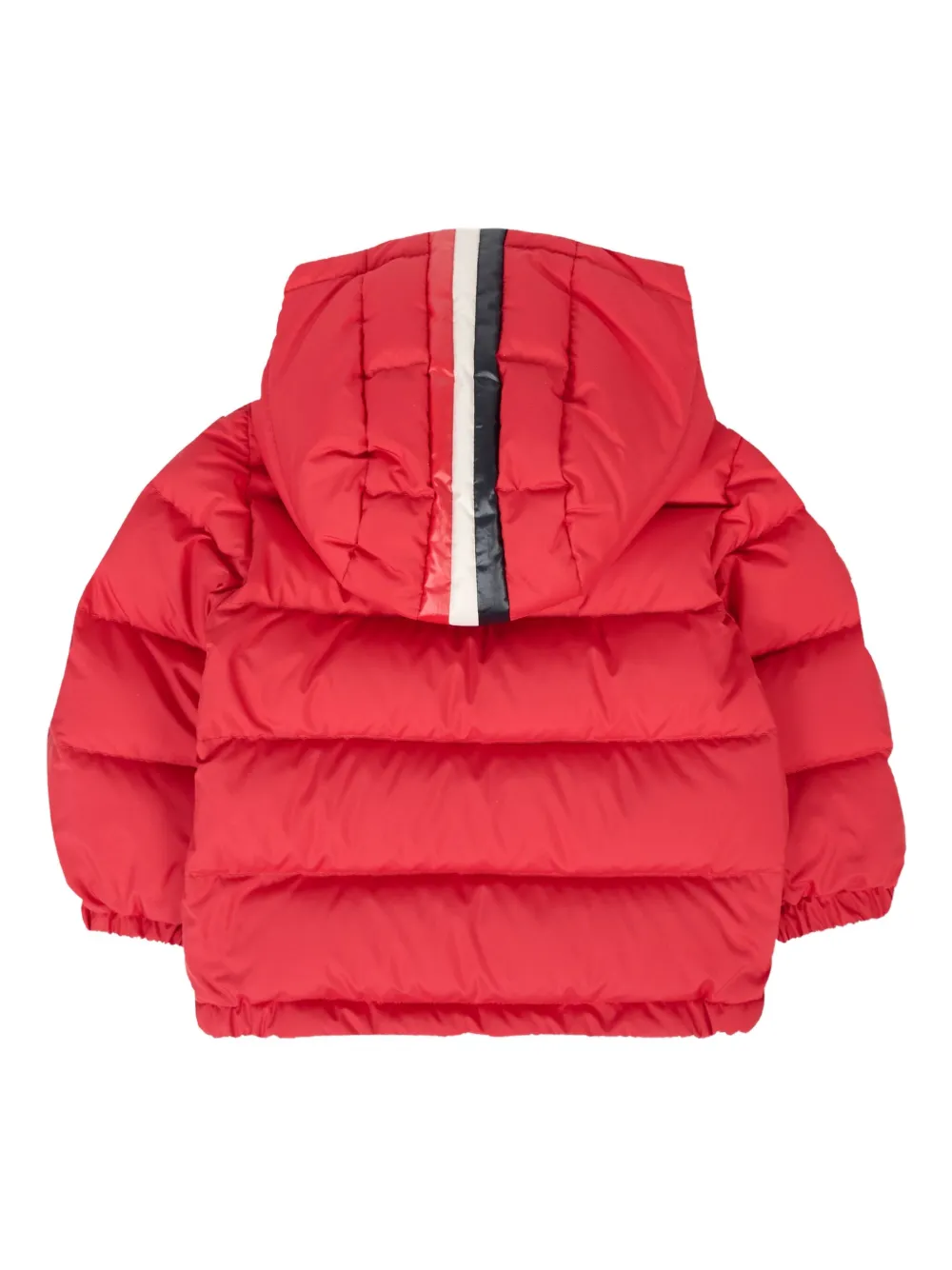 Moncler Enfant hooded puffer jacket Rood