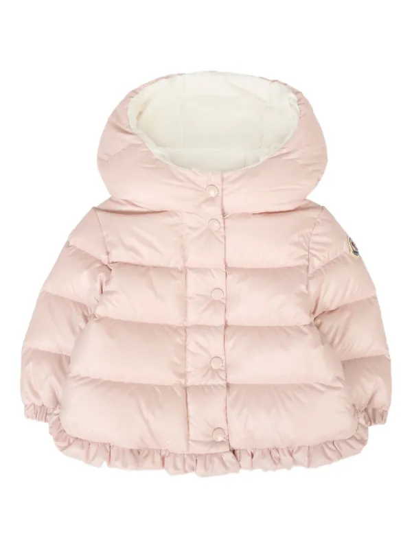 Moncler Enfant Hooded Puffer Jacket Pink FARFETCH ID
