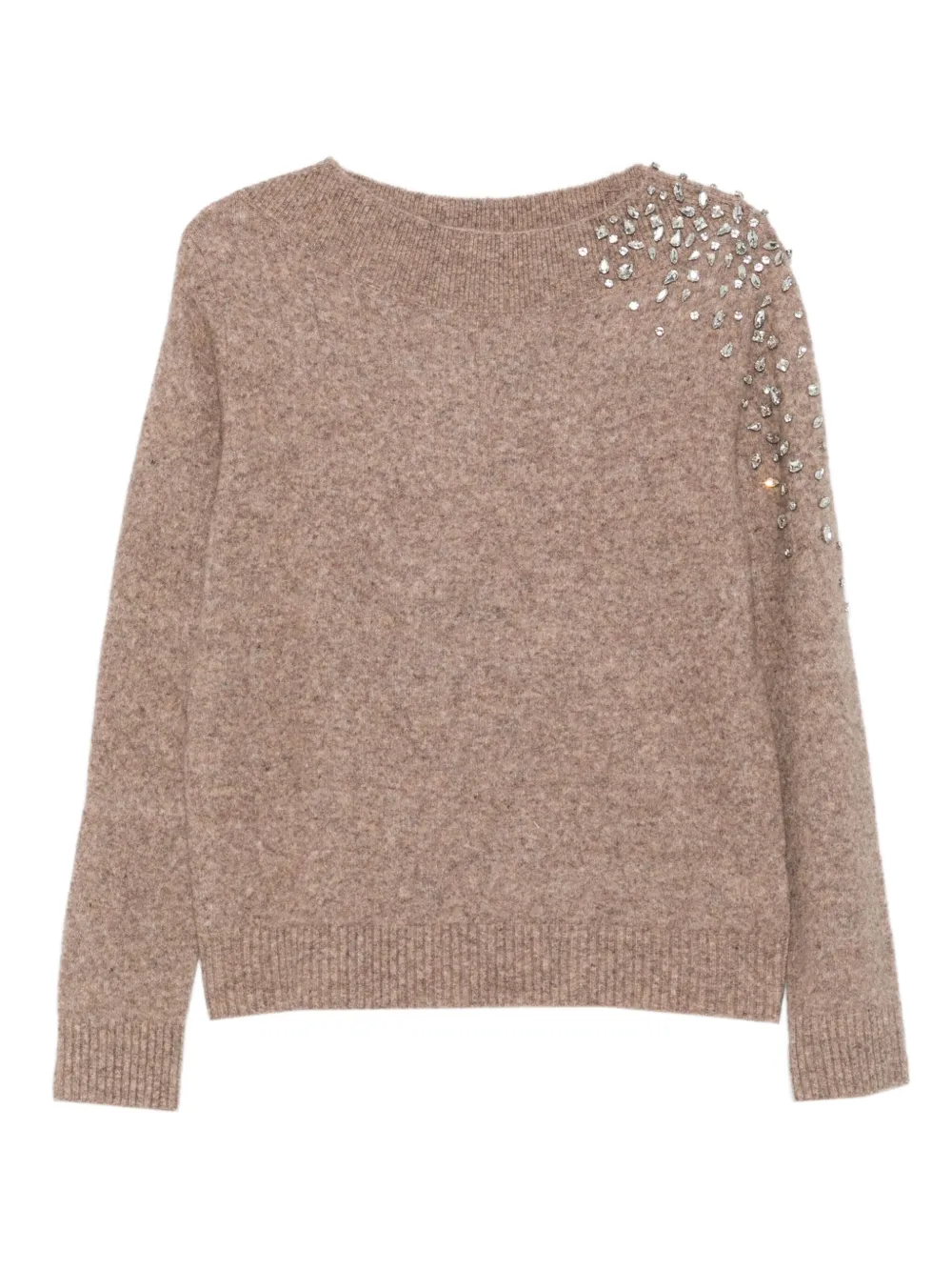 Seventy embellished shoulder-detail knitwear - Toni neutri