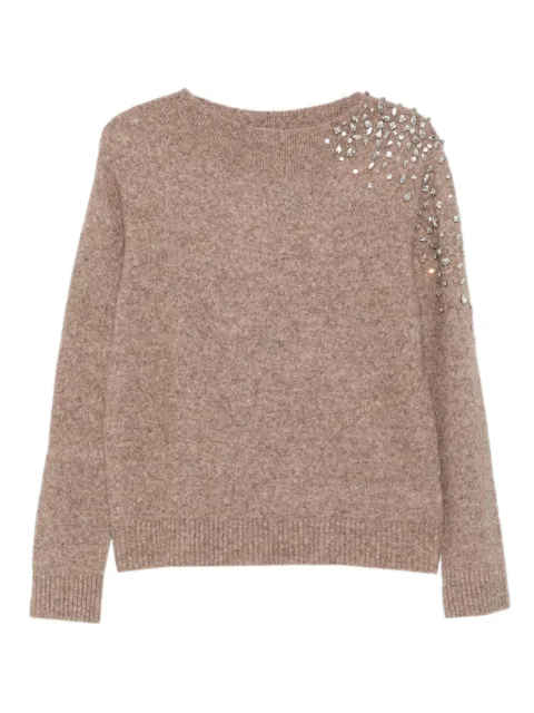 Seventy embellished shoulder-detail knitwear