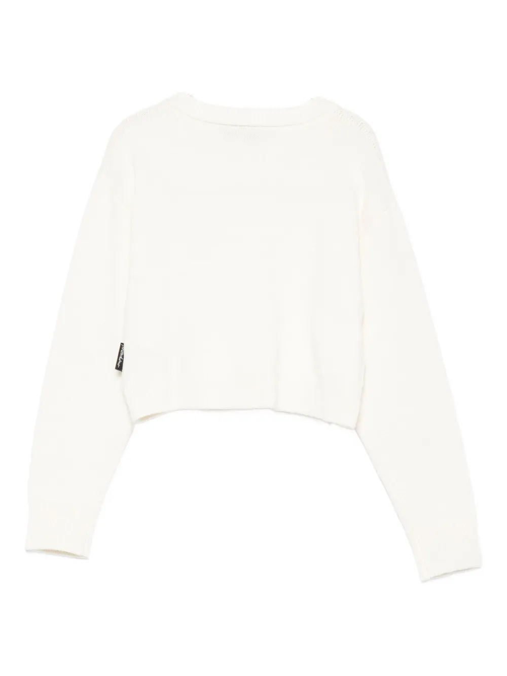 Moschino Teddy-patch Sweater In White