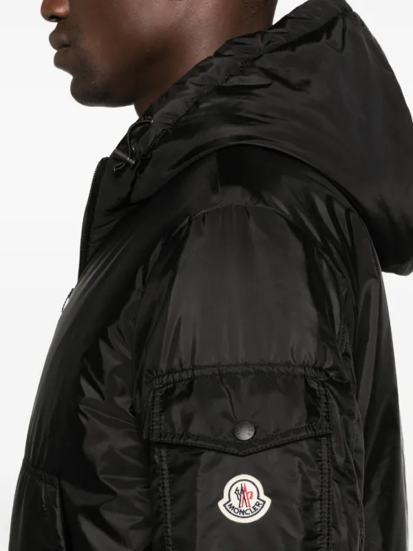 Moncler Poiliot Hooded zip-front Jacket | Black | FARFETCH