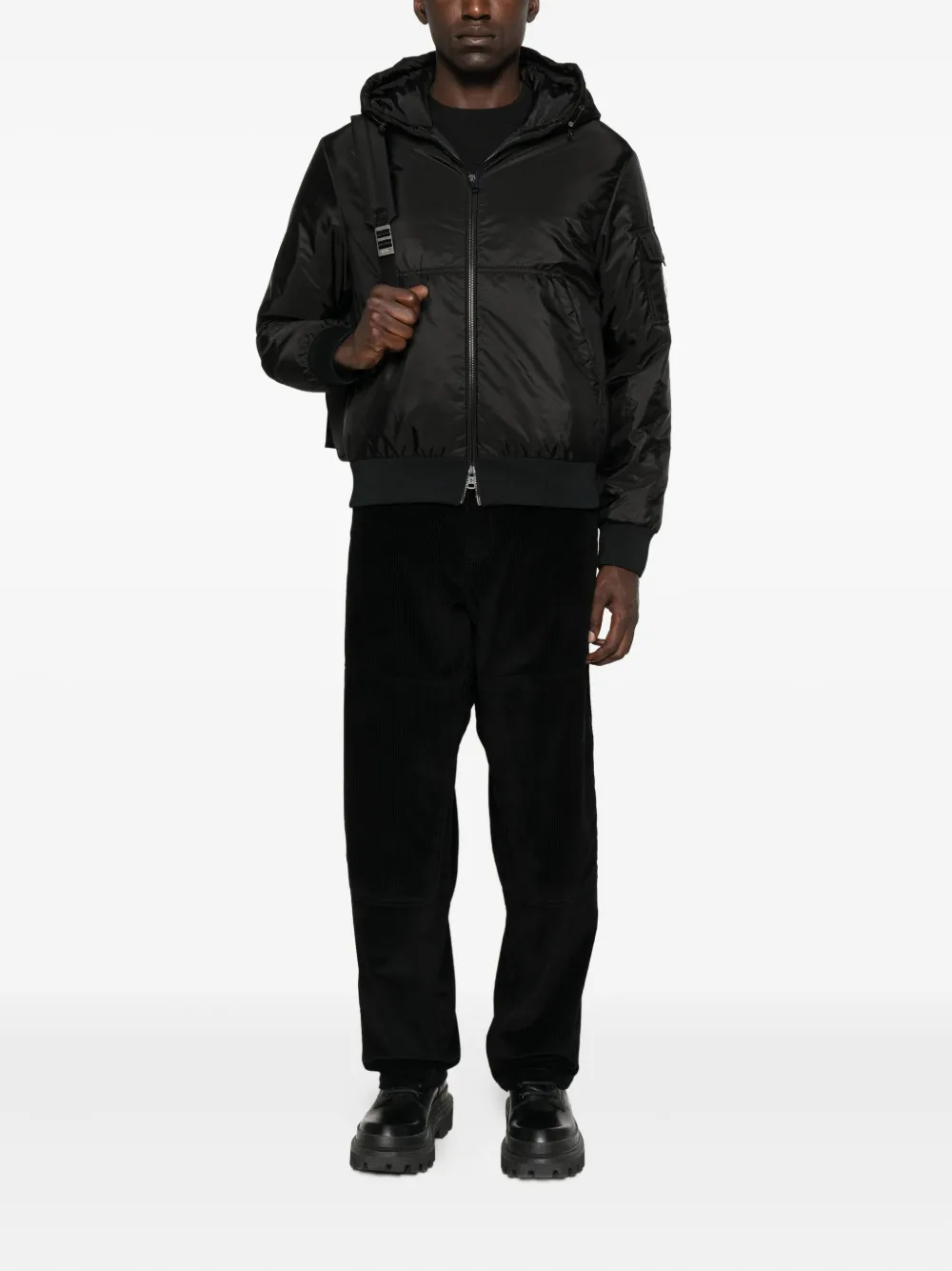 Moncler Jack met capuchon Zwart