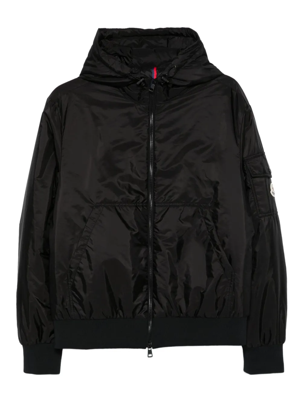 Moncler hooded zip-front jacket Zwart