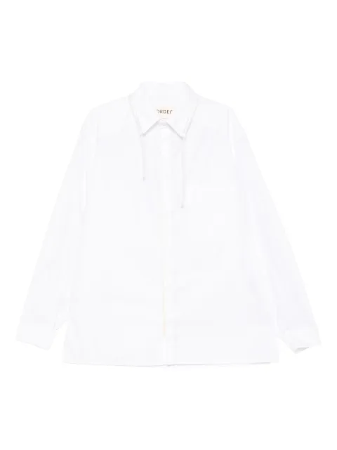 MORDECAI cord-detail shirt
