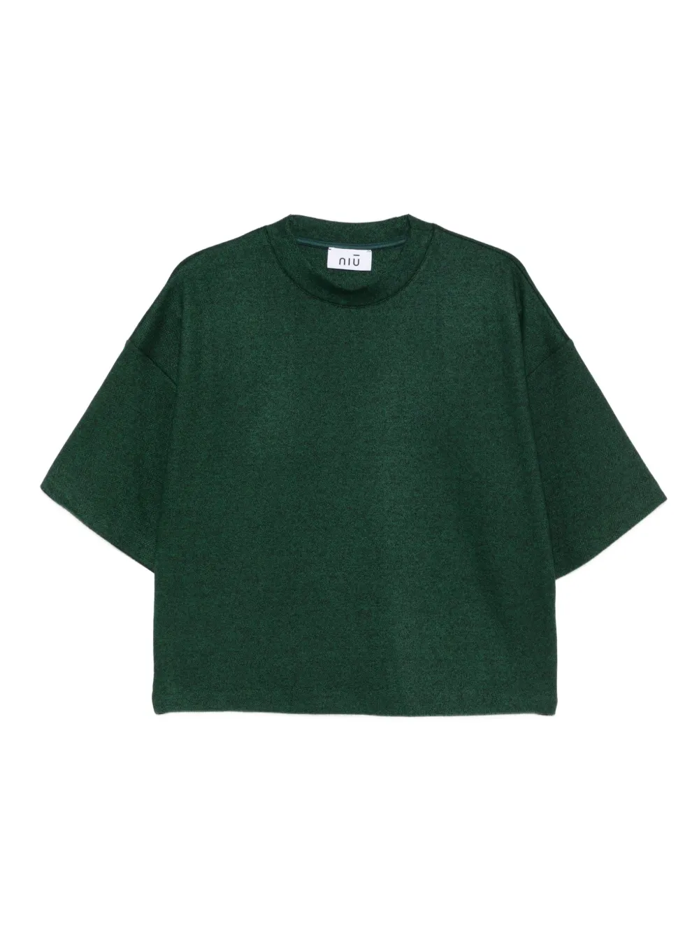 Niu short-sleeve cropped T-shirt | Green | Image 1
