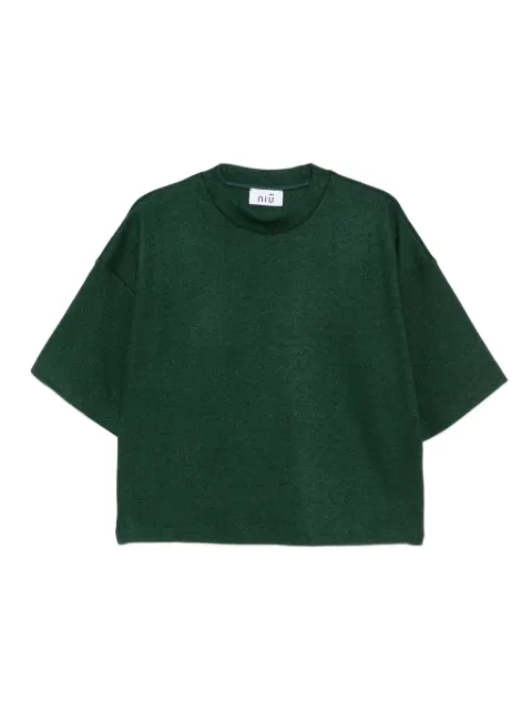 Niu short-sleeve cropped T-shirt