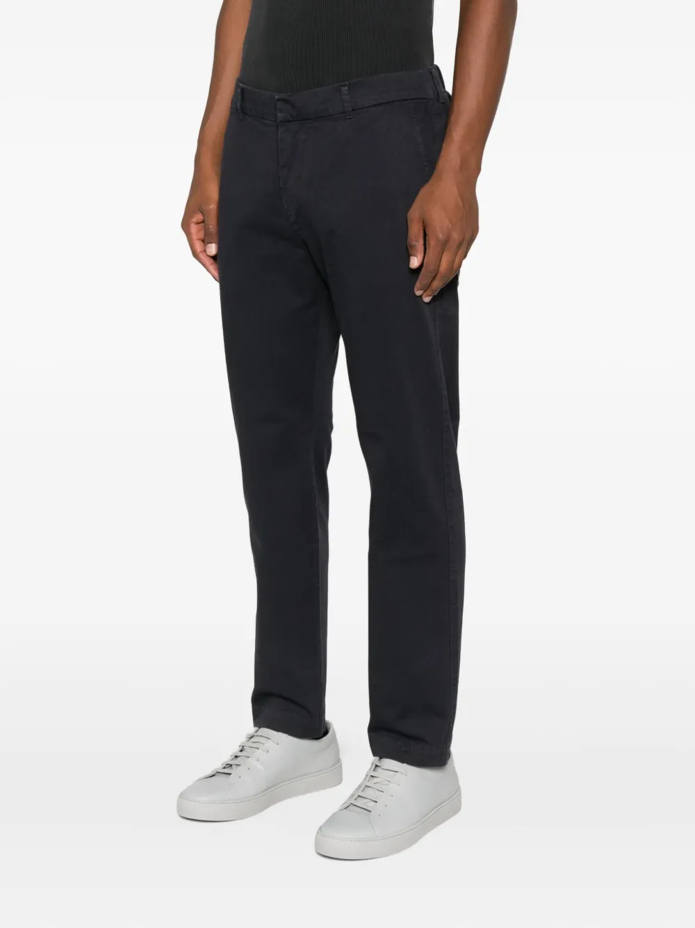 Barena Broek met knoopsluiting Blauw