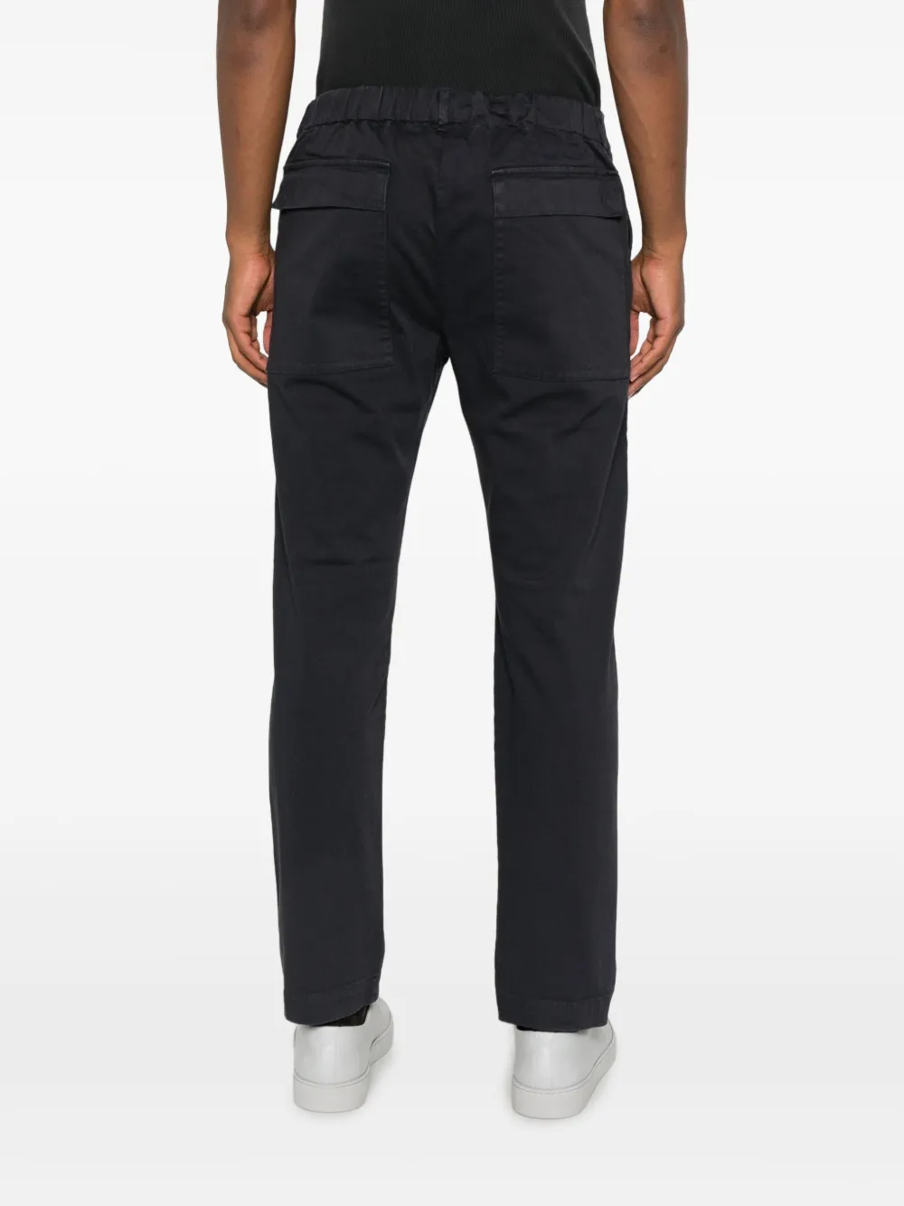 Barena Broek met knoopsluiting Blauw