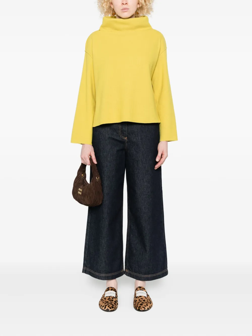 Niu Indaco high-waisted wide-leg jeans - Blauw