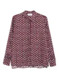 Niu Camelia polka-dot collared shirt