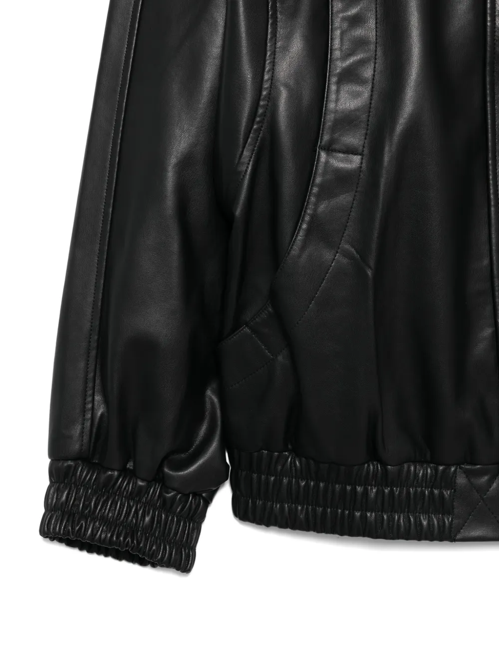 The Garment Elastic-cuffed Zip-fastening Jacket In Black