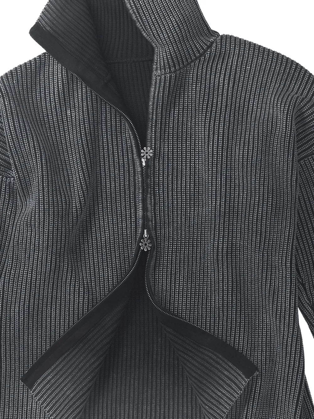 Protémoa Triple-zipped Cardigan In Black