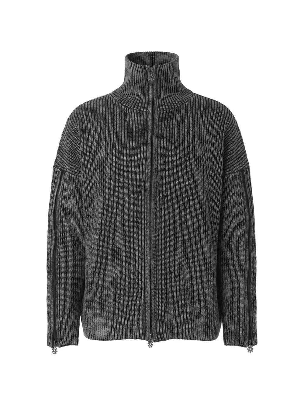Protémoa Cardigan con zip - Grigio