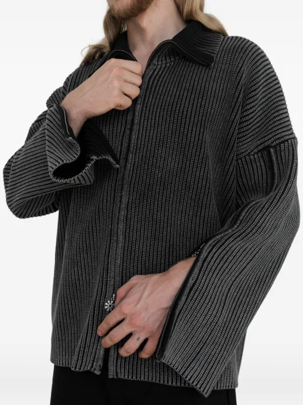 Protémoa triple-zipped Cardigan | Grey | FARFETCH