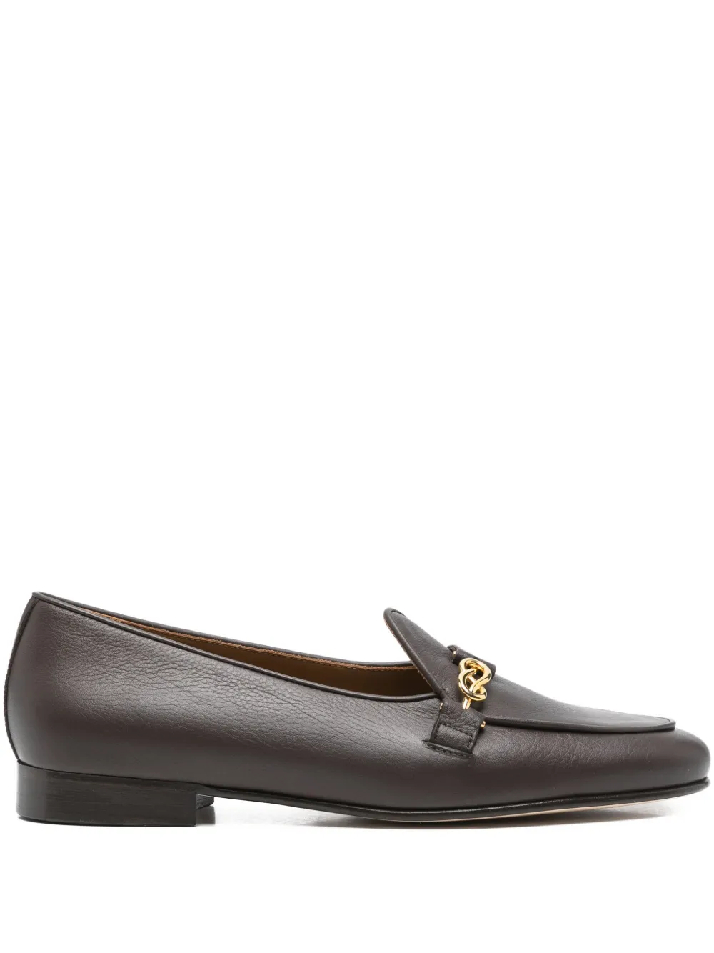 Edhen Milano chain-link leather loafers | Brown | Image 1