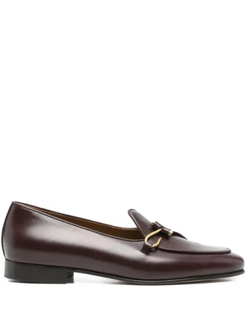 Edhen Milano metal-buckle suede loafers