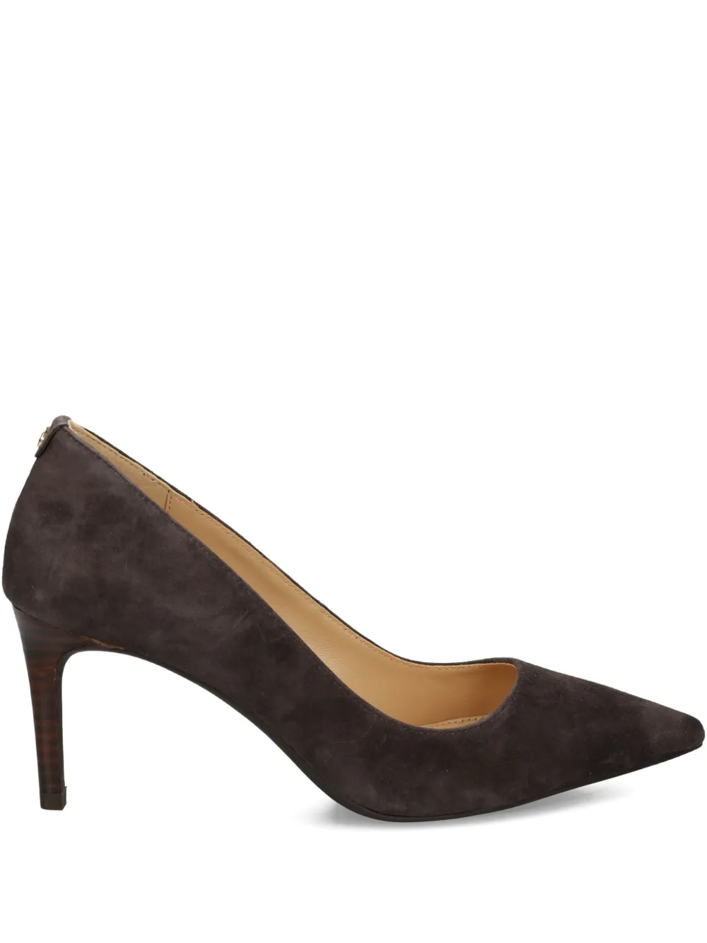 Michael Kors 80mm pointed-toe suede pumps Brown