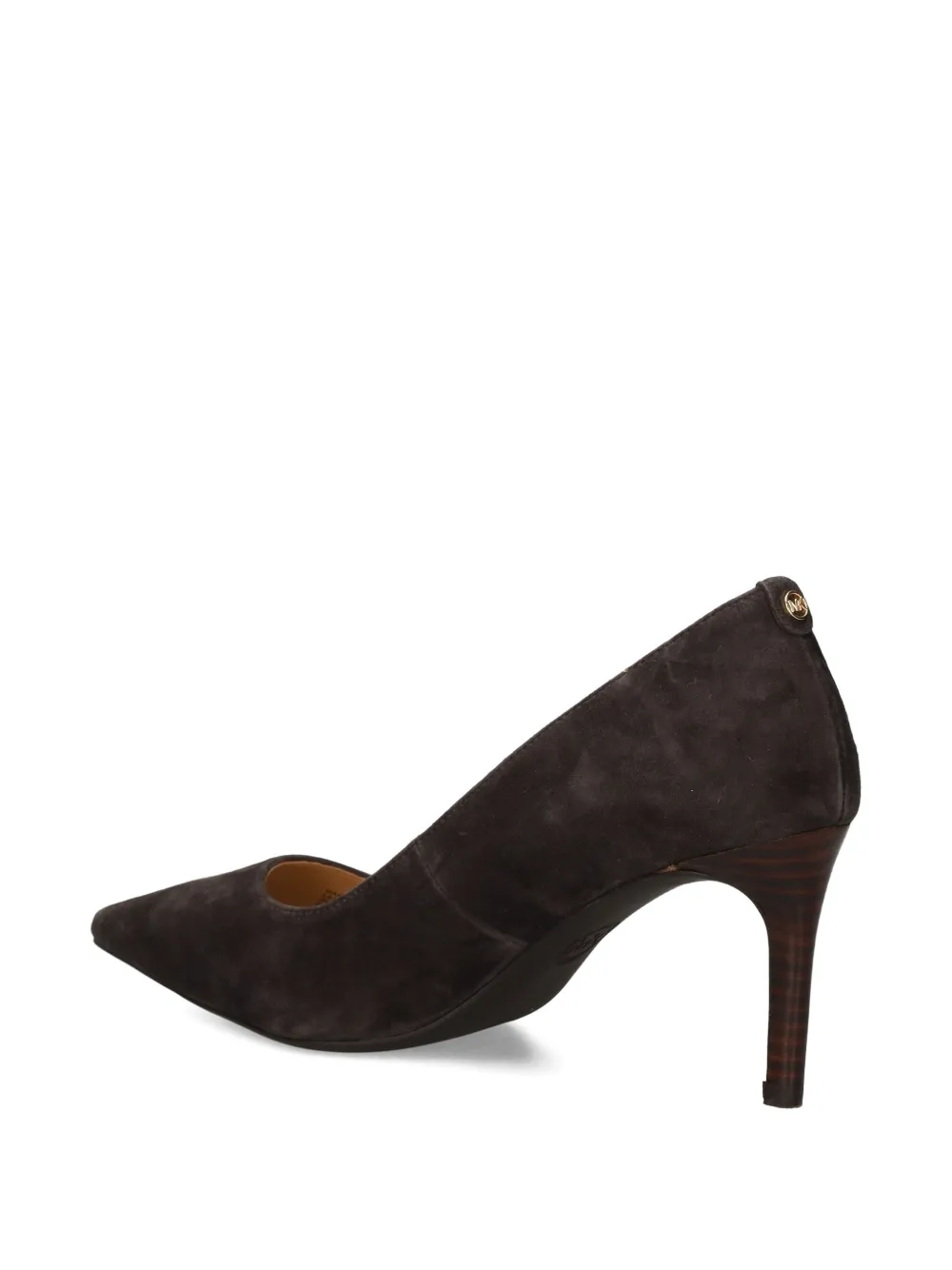 Michael Michael Kors 80mm Pointed-toe Suede Pumps In Brown