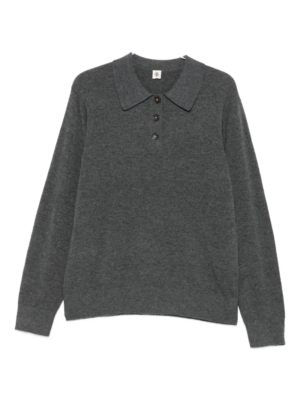 The Garment Gray Como Long Sleeve Polo In Gray