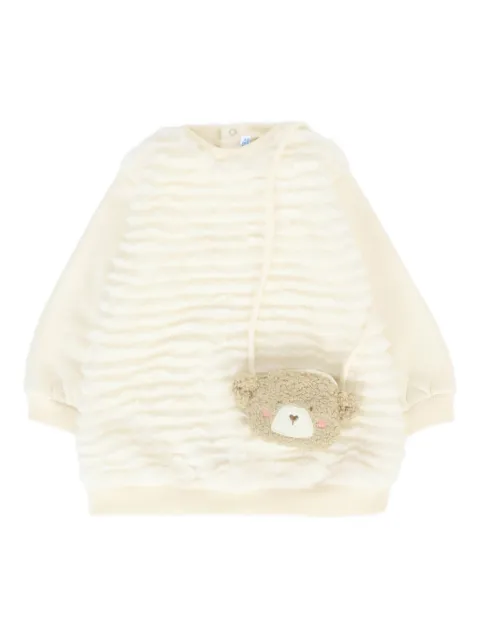 Mayoral long-sleeve teddy-bear dress