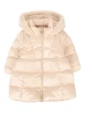 Mayoral faux-fur hooded quilted jacket - Neutrals
