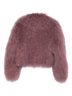 ムートン・ファーコート SALVATORE SANTORO Women Shearling 45015DCURLCAMEL Beige Sheared Select Cashmere Goat Coat with Select Cashmere Goat