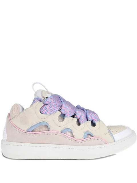 Lanvin Curb lace-up perforated sneakers