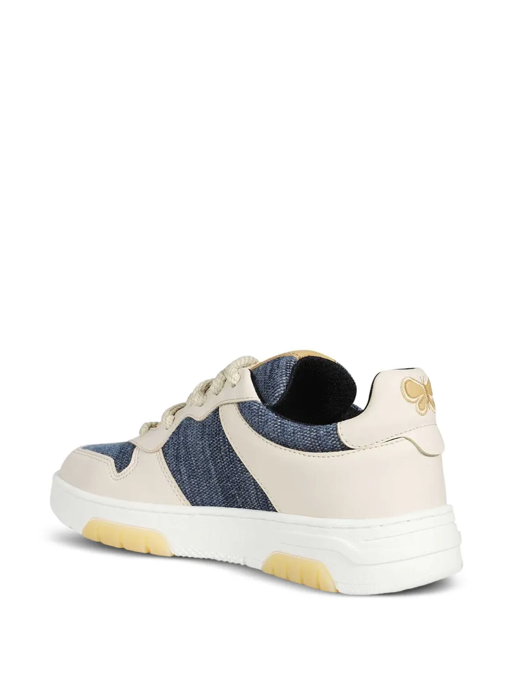 Weekend Max Mara Sneakers met denim vlak Beige