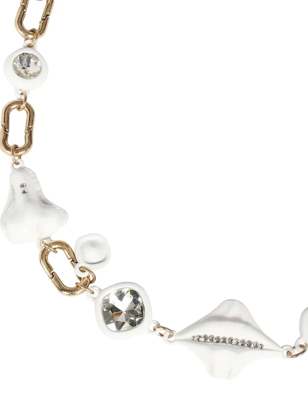 Weekend Max Mara Chain-link Charm Necklace In Gold