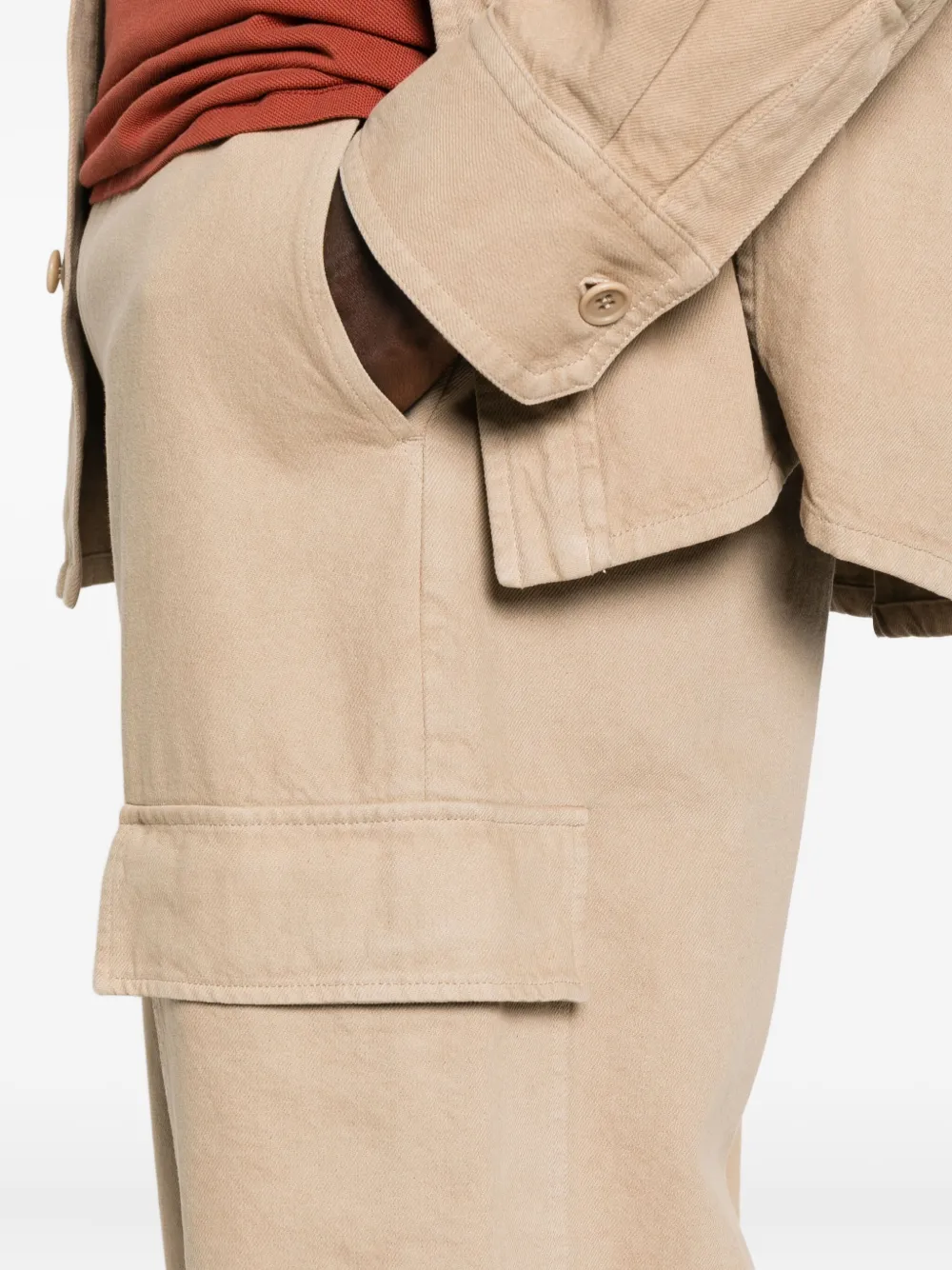 A.P.C. cotton cargo trousers Beige