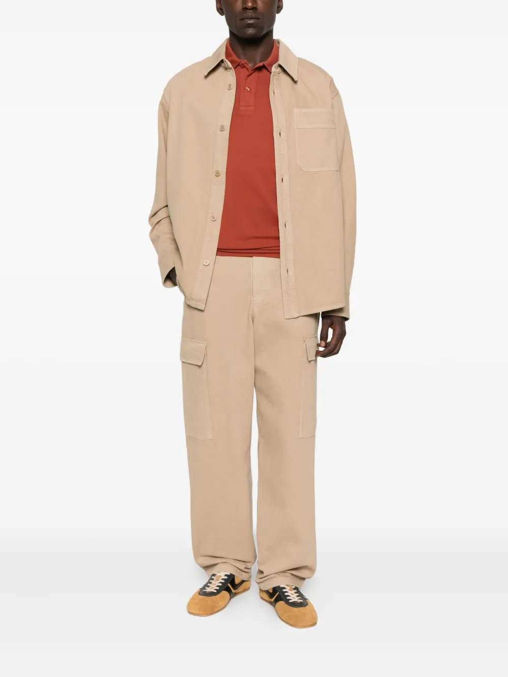 A.P.C. cotton cargo trousers - Beige