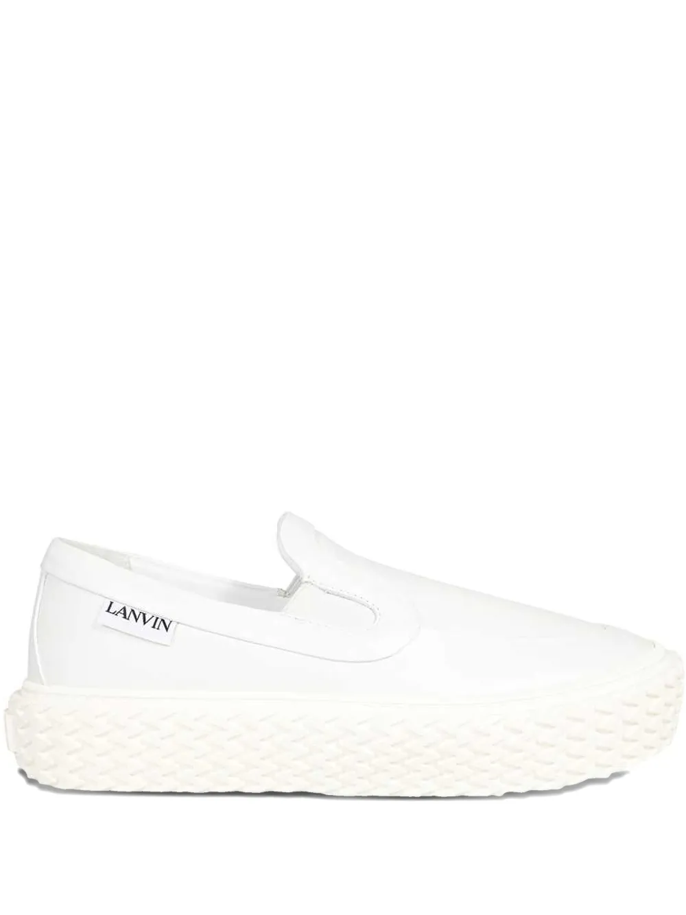 Lanvin Round-toe Sneakers In White