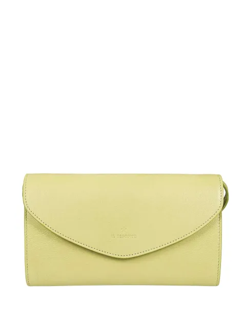 Il Bisonte small flap-fastening leather clutch bag