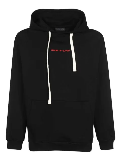 Vision Of Super logo-print cotton hoodie