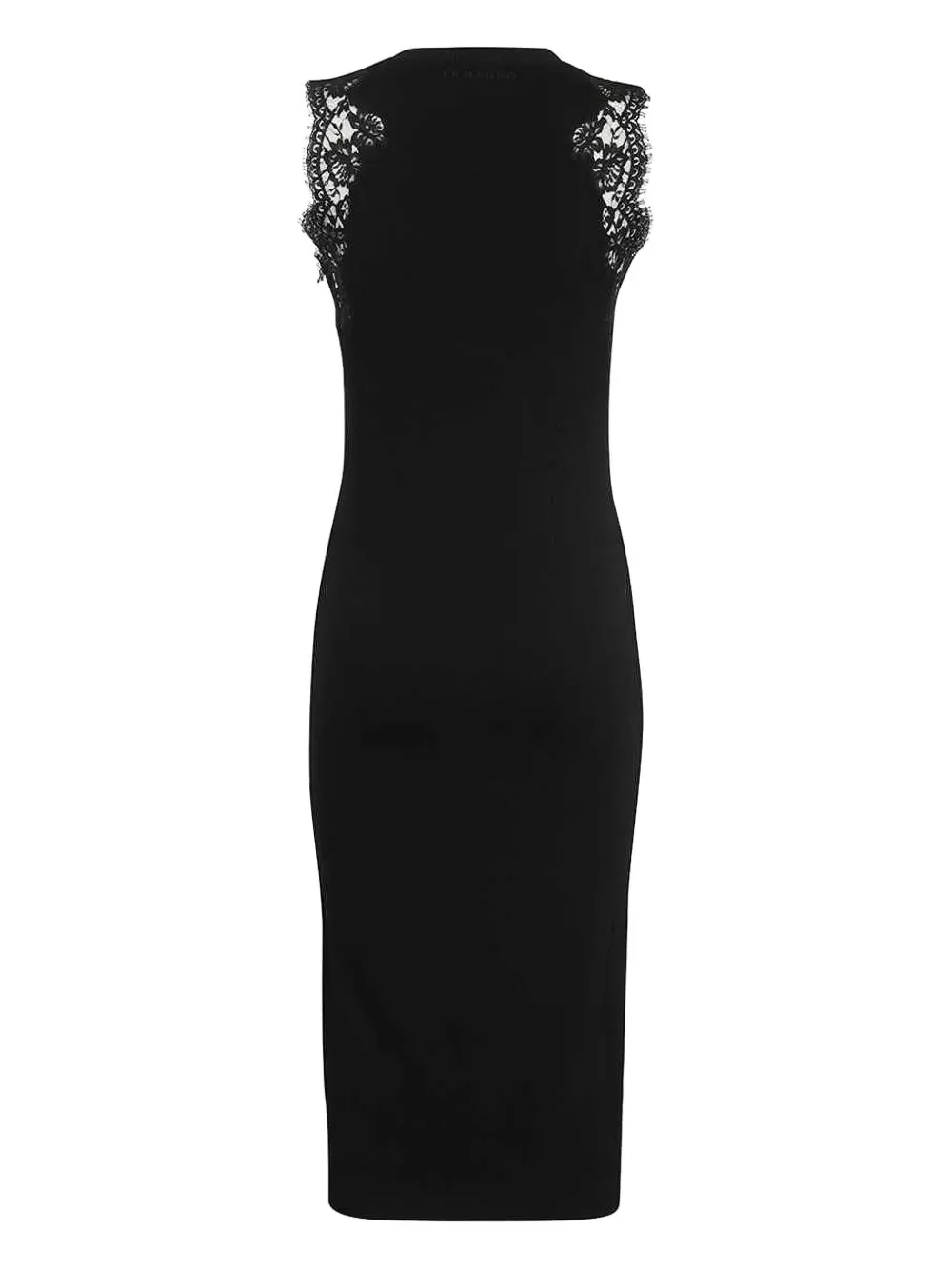 Ermanno Scervino lace-insert midi dress - Zwart