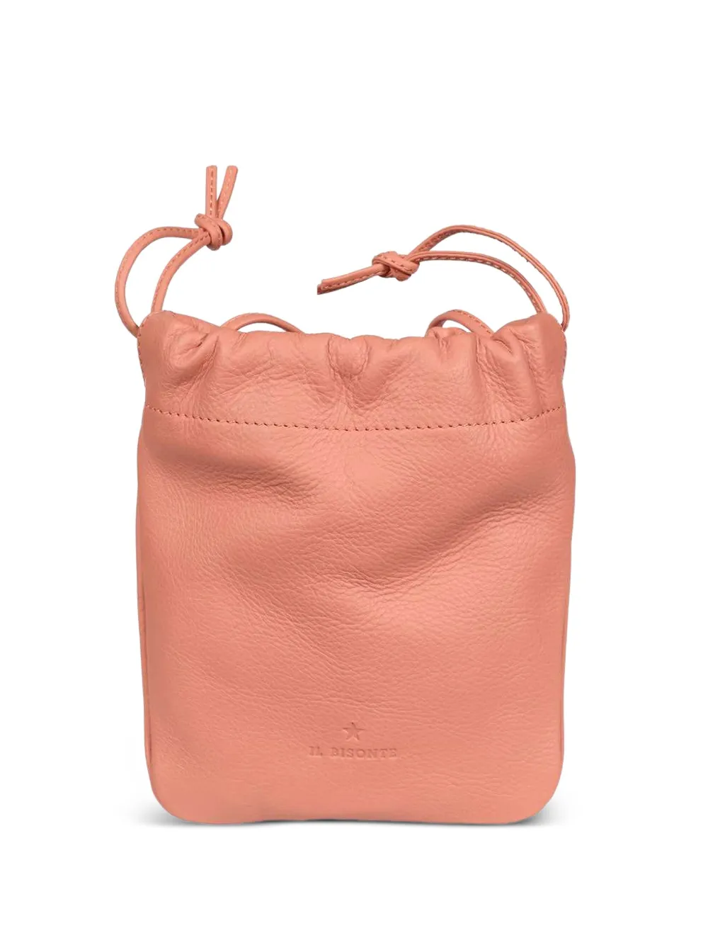 Il Bisonte drawstring leather bucket bag | Pink | Image 1