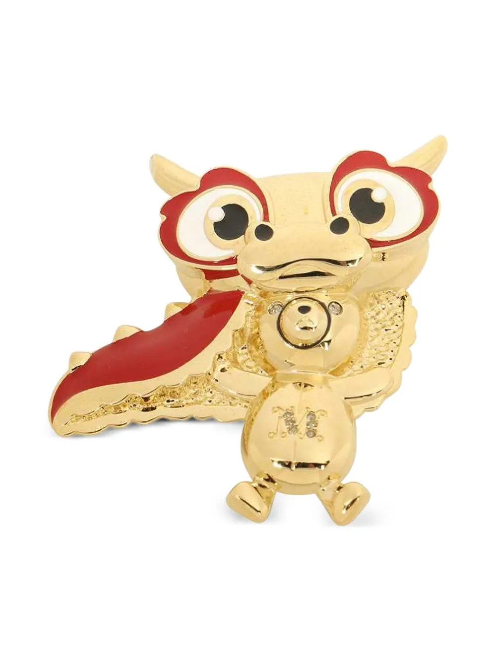 Max Mara Teddy Dragon ブローチ - ゴールドトーン Max Mara Teddy Dragon ブローチ - ゴールドトーン