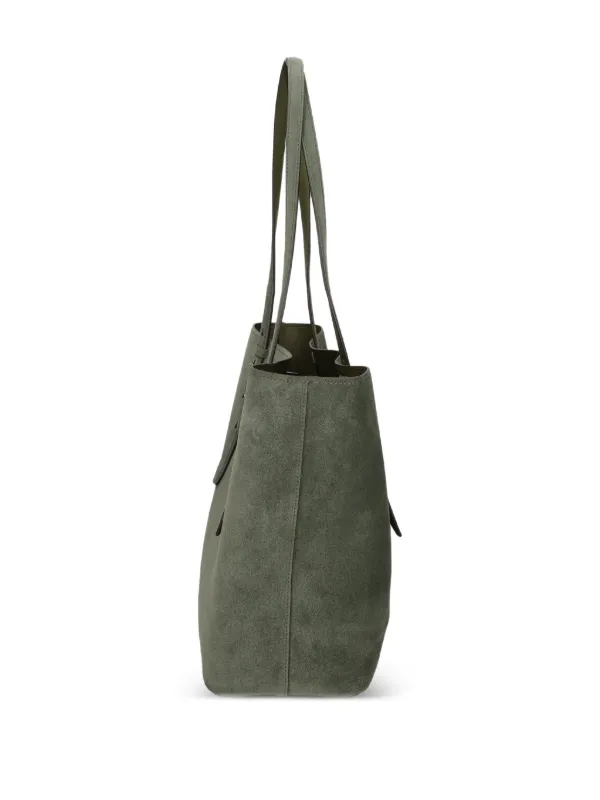 ★DE MERIEL★ Kate Tote Bag Suede Kate Spade Suede Tote Bag | Green | FARFETCH