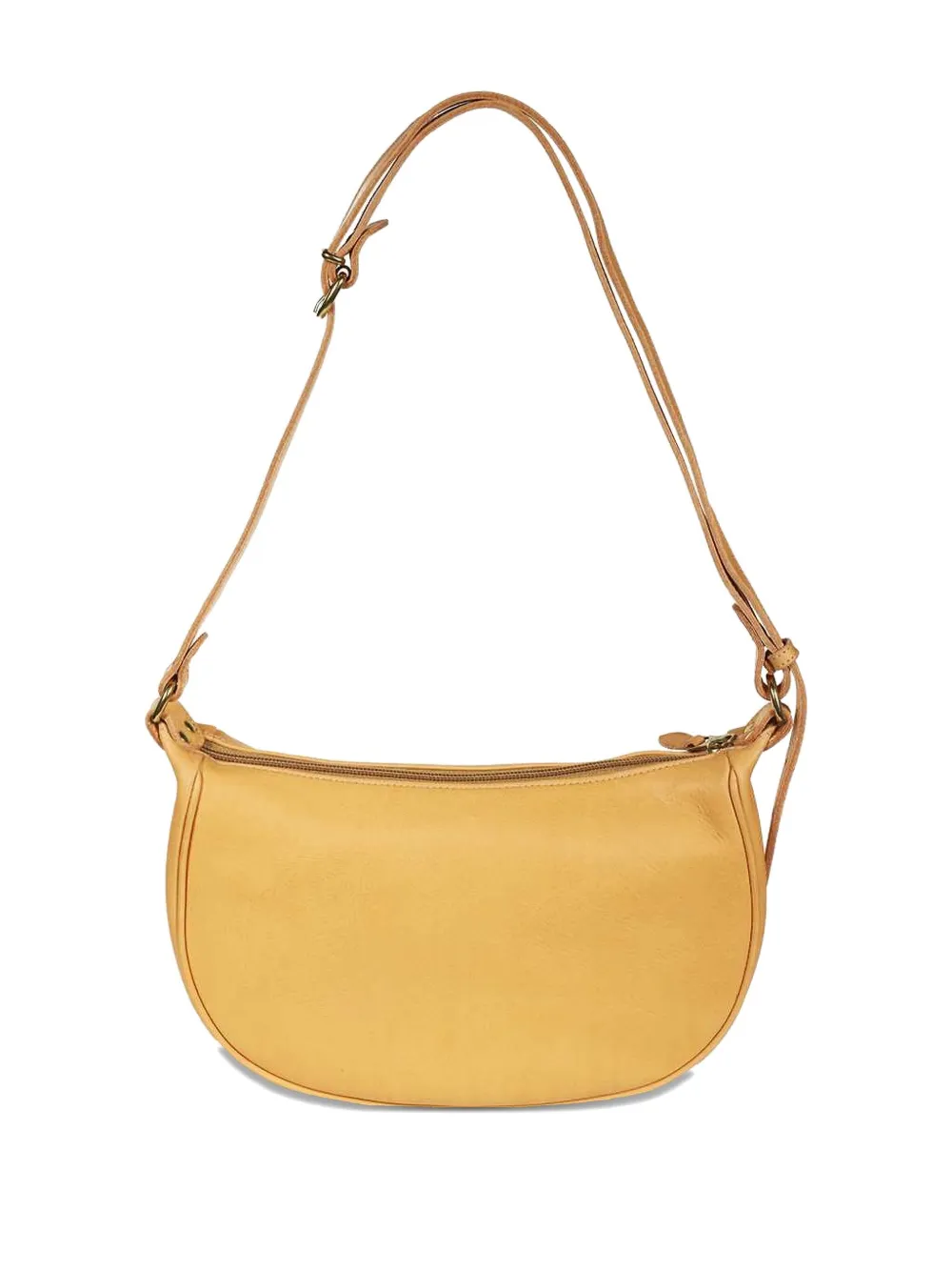 Il Bisonte small Belcanto logo-detail leather shoulder bag - Geel