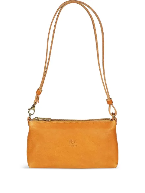 Il Bisonte leather zip-top shoulder bag