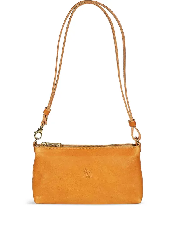 Il Bisonte Sac Porté Épaule Vera à Fermeture Zippée Marron